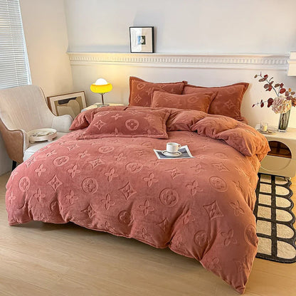 MonoFloral Milk Velvet Bedding