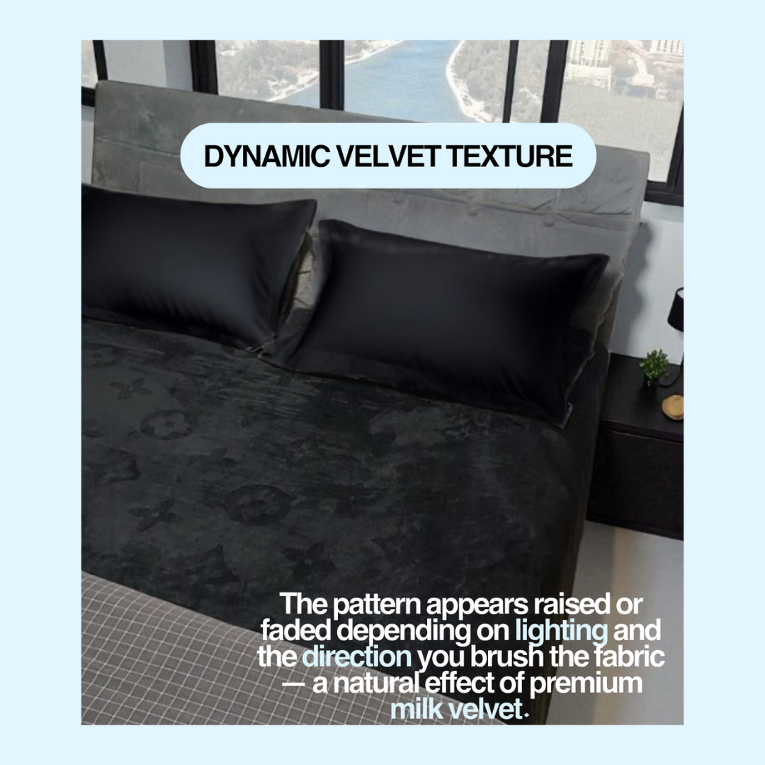 MonoFloral Milk Velvet Bedding