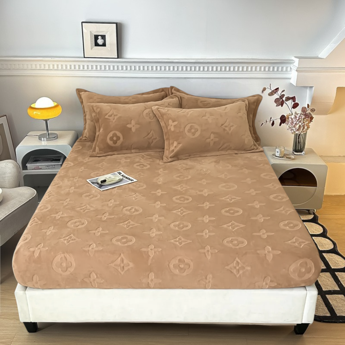 MonoFloral Milk Velvet Bedding