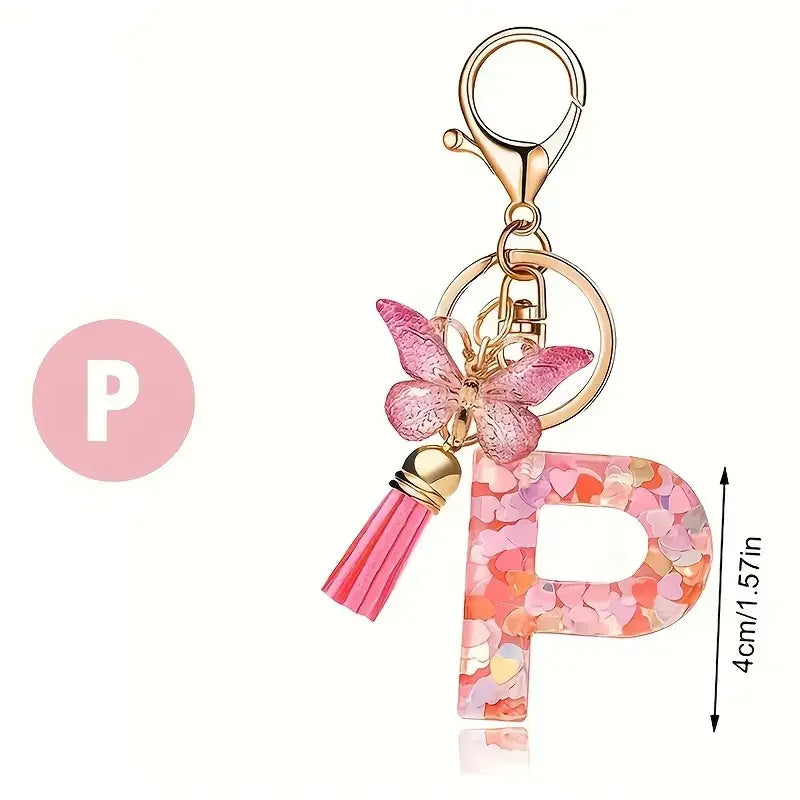 Anime Letter KeyCharm