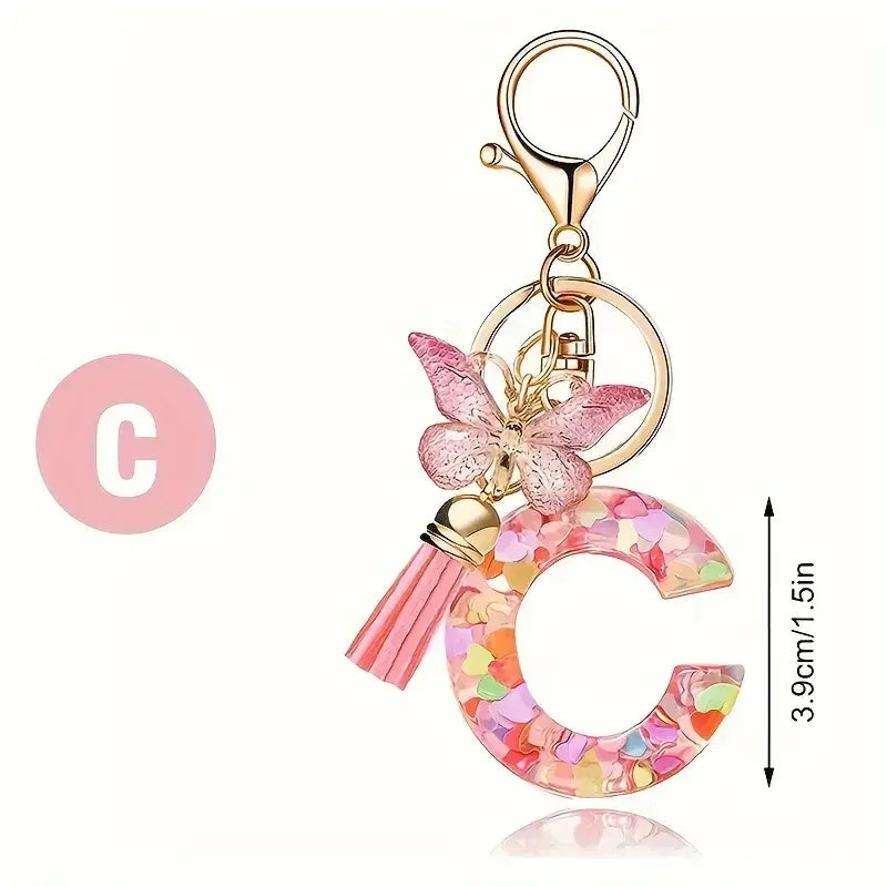 Anime Letter KeyCharm